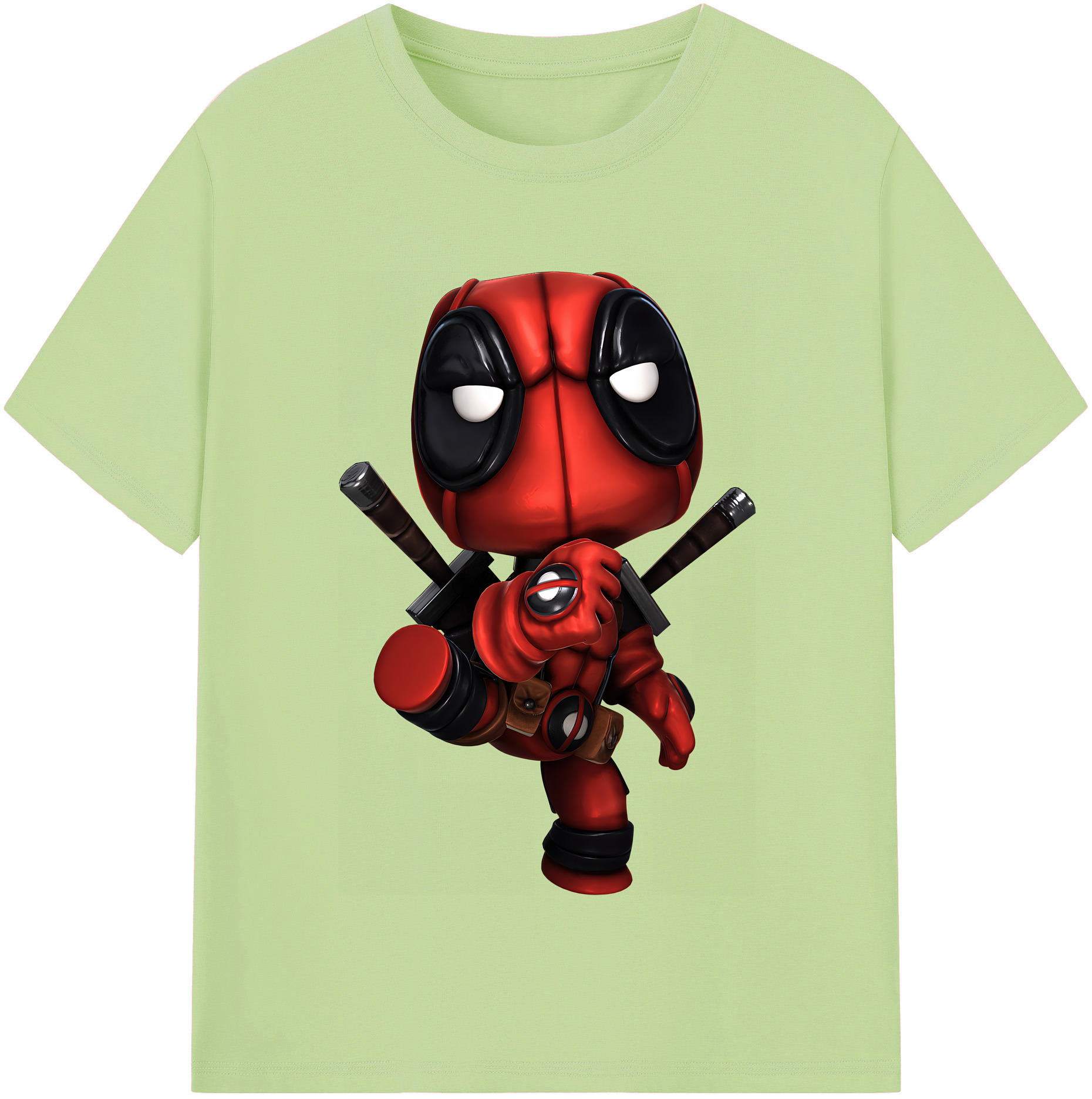 （画像用） Deadpool デッドプール 綿100％半袖Tシャツ（フロントプリント）